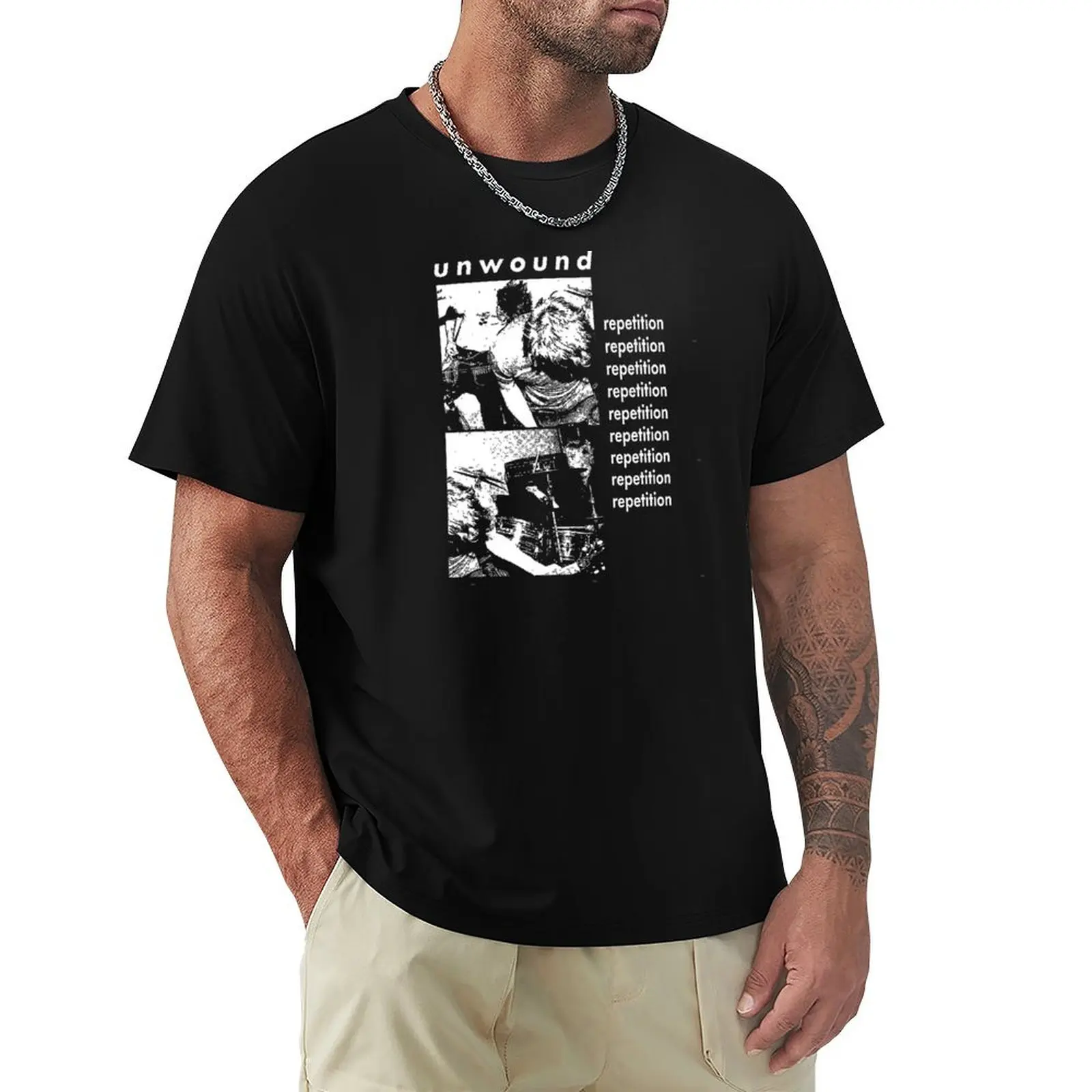 

Unwound Repetition T-Shirt Creative Graphic Tee Shirt