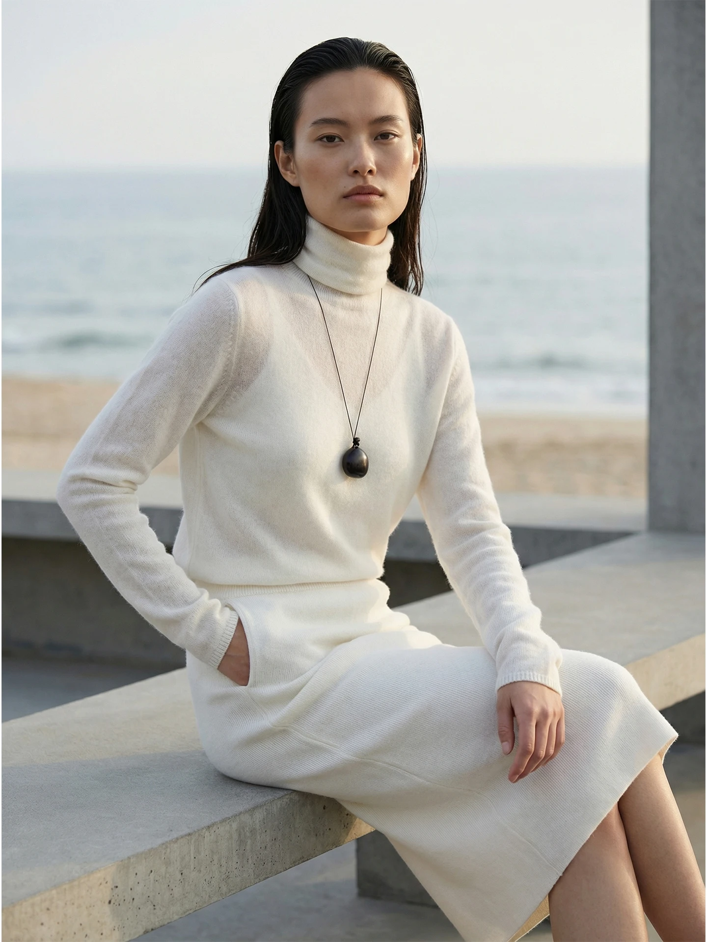 

Женский трикотаж Camere Common Value с высоким воротником и манжетами Све Лун Све Внутренняя одежда Повседневная удобная дышащая одежда