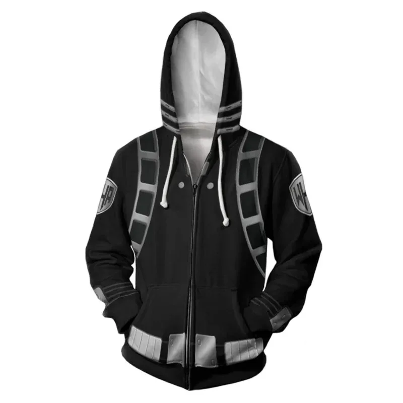 

Толстовка на молнии My Hero Academia Todoroki Shoto, толстовка с капюшоном с 3D принтом для мужчин и женщин, повседневная уличная куртка, пальто; 2,k'5,t;8.