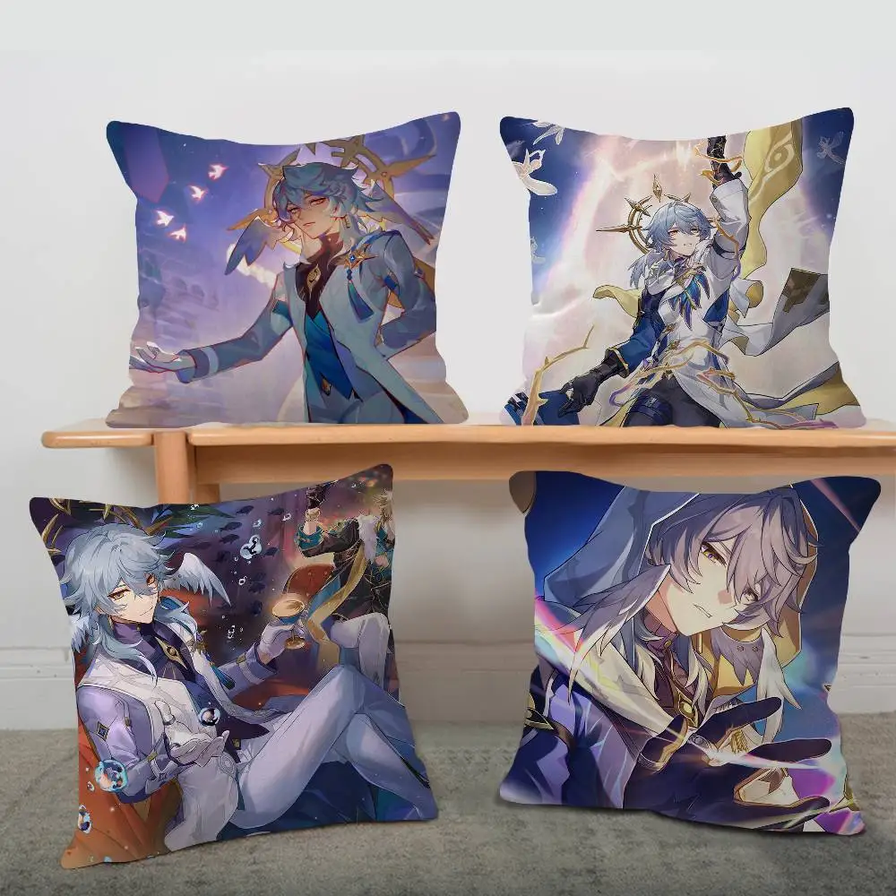 popular anime H-Honkai Star Rail Cushion Cover Pillowcase Upholstery Sofa Throw Pillow Home Decor Pillowcas