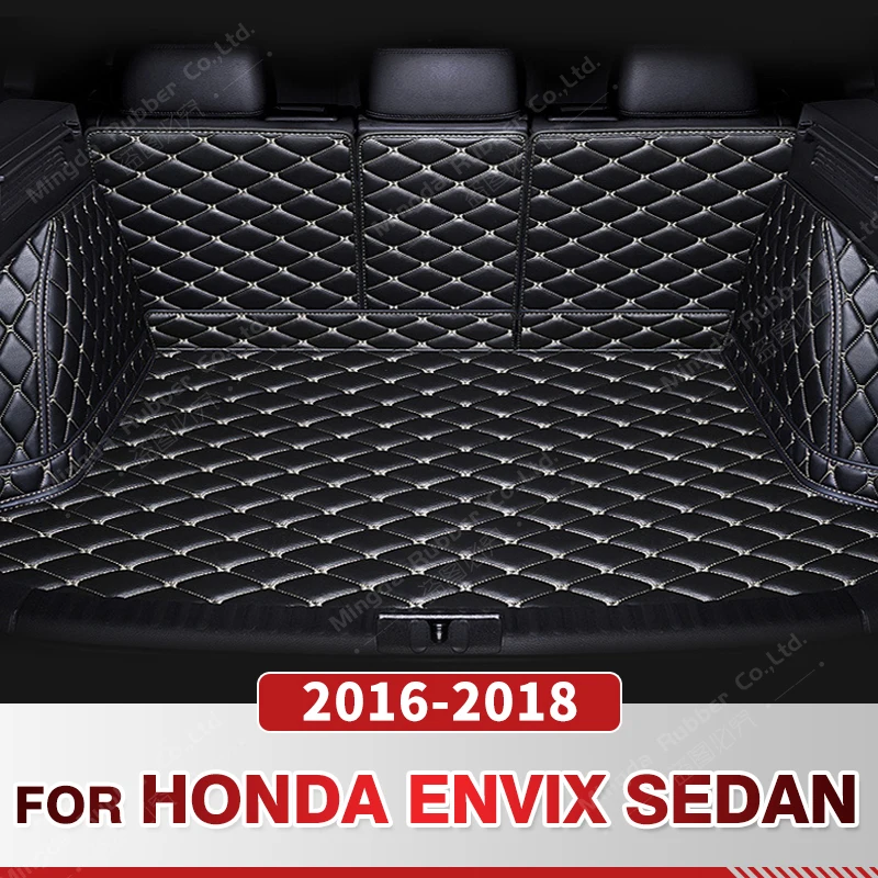 

Auto Full Coverage Trunk Mat For HONDA Envix sedan 2016-2018 17 Car Boot Cover Pad Cargo Liner Interior Protector Accessories