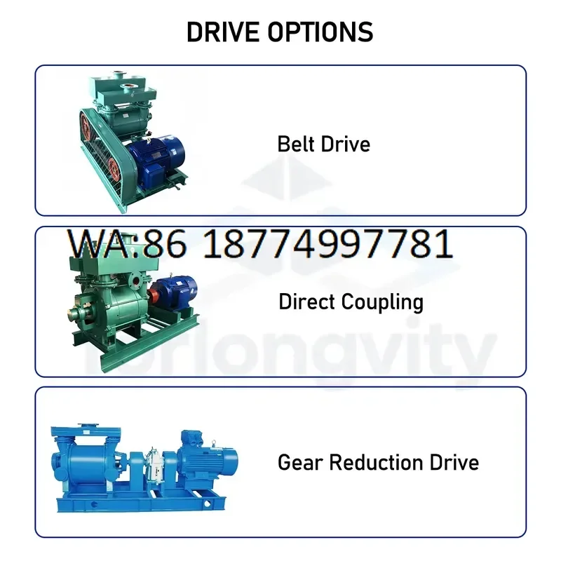 custom 2BEA Single Stage Industrial Water Ring Vacuum Pump for Air Suction and Water-ring Vacuum Application in Paper Making