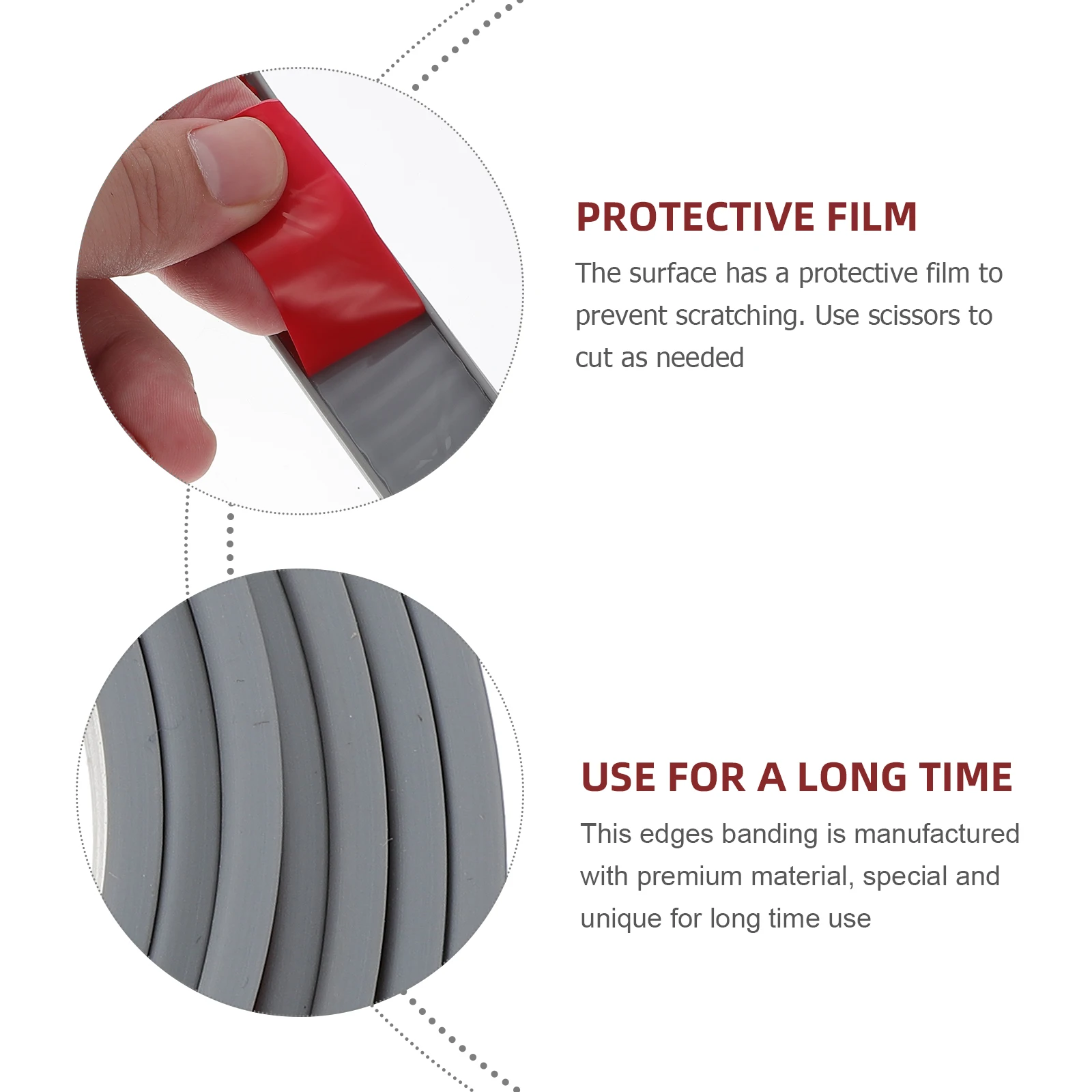 

Edges Banding Strip Premium Wear-Resistant Adhesive for Furniture Cabinet Protection Finish Long-Lasting Home