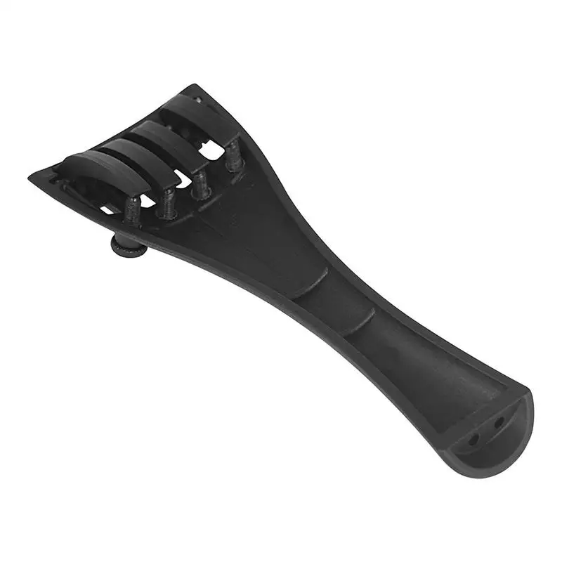 Carbon Fiber Tailpiece Carbon Fiber Composite Tail Plate Replacement Part With 4 Fine Tuners High Strength Musical Instruments