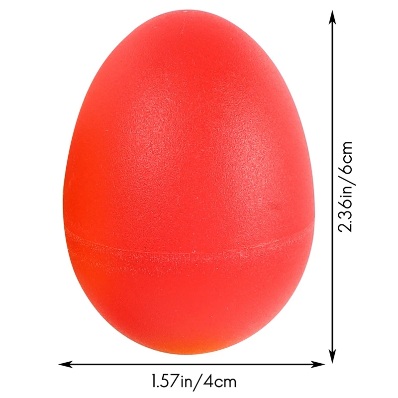장난스러운 플라스틱 타악기 뮤지컬 에그 마라카스 에그 셰이커, 어린이 장난감-4 가지 색상, 8 개