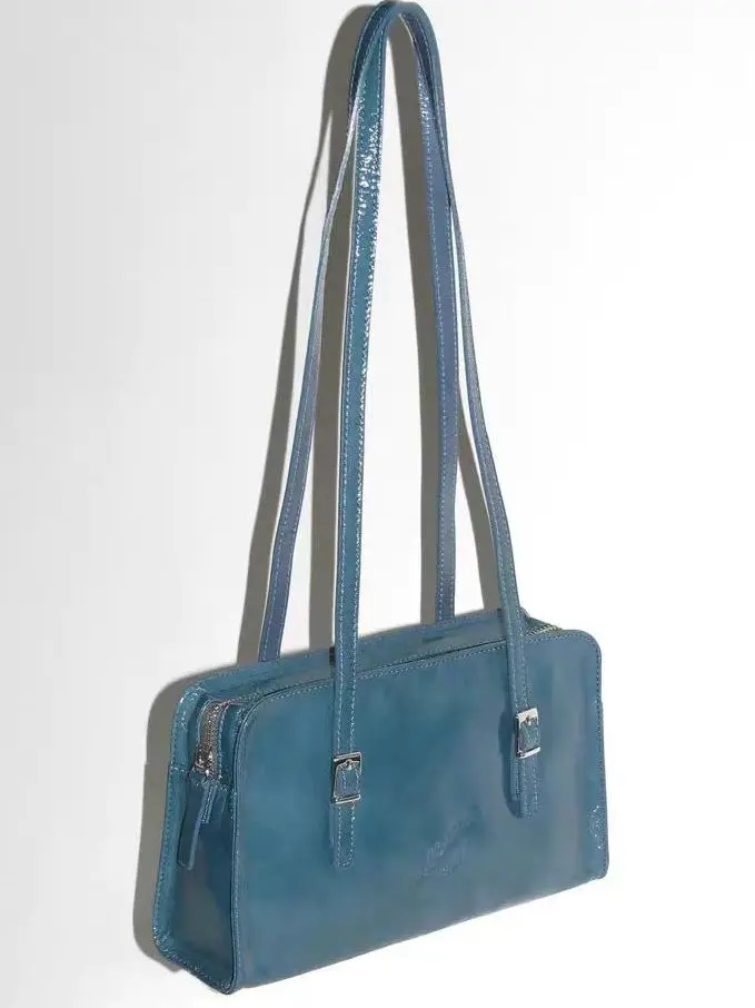 

Paloma Wood Classic Faion Genuine Leather oulder Crossbody Small Square Bag for Women Ele Sle Handbag Zipper Closure