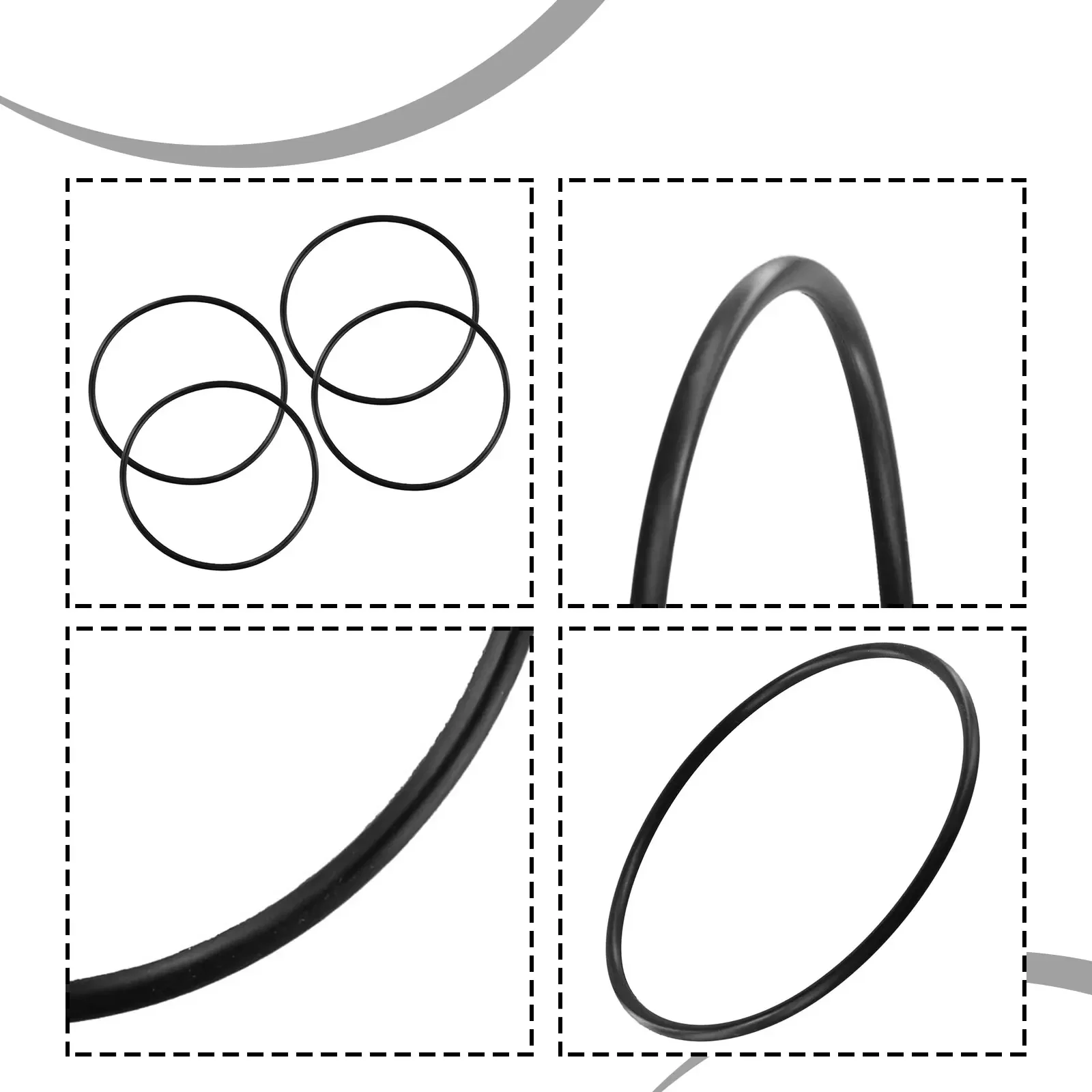 

4/6PCS Pool Chlorinator Lid O-Ring Replacement For Hayward In-Line Chlorinator For Hayward Off-Line Chlorinator CL200 & CL220