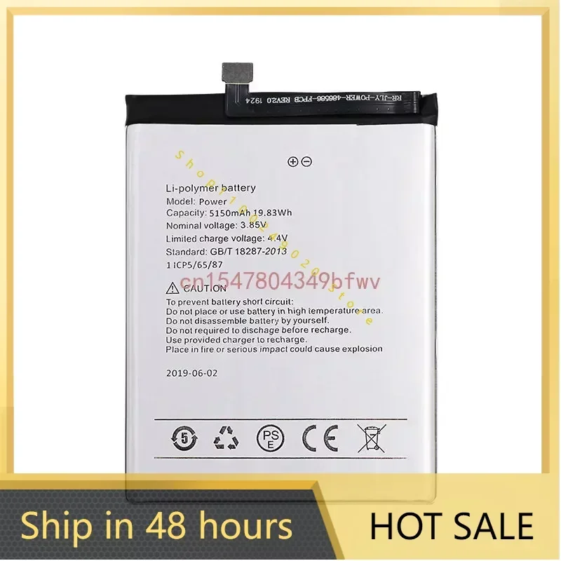 Mobile phone battery for UMIDIGI power 3 battery 6150mAh High capacity Long standby time for UMIDIGI power 3 battery