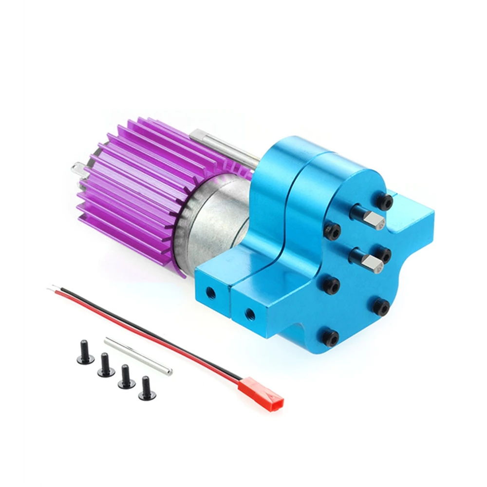 Metal 370 Motor Gearbox for C14 C24 B24 B36 MN D90 D99 MN99S RC Car Upgrade Parts,Blue