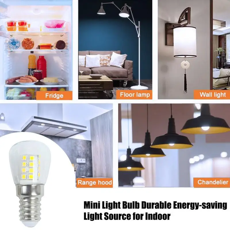 Appliance Bulb Refrigerator Bulb Replacement Waterproof Bulbs 360 Long-Lasting And Energy-Saving For Table Lamps Landscaping