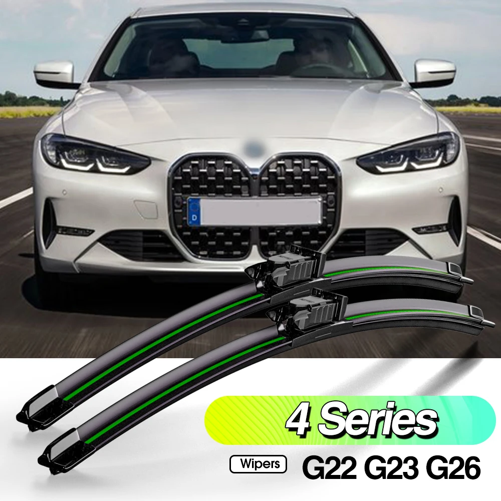 

For BMW 4 Series G22 G23 G26 2020-2023 2pcs Front Windshield Wiper Blades Windscreen Window Accessories 2021 2022