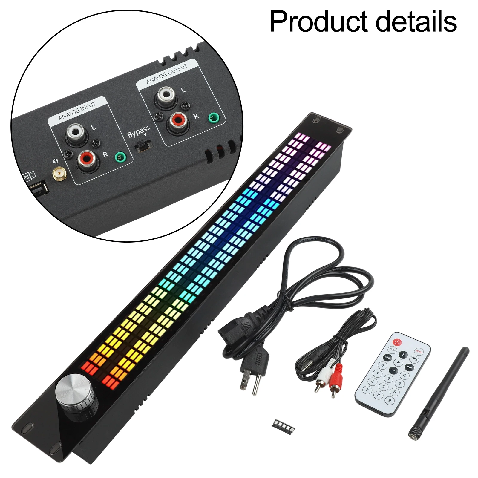 

Audio Control Setup Audio Spectrum Display Commercial Audio Dual Channel Equalizer AGC Control Display Built-in Sound Effects