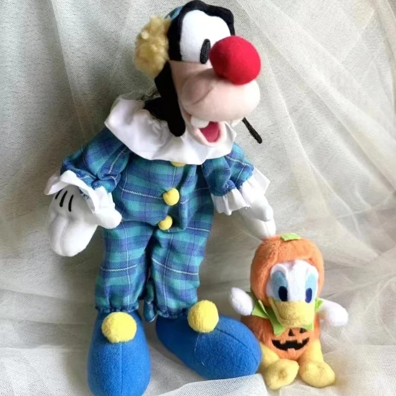 Disney-Chien Goofy Clown fur s-Up Jouets en peluche de dessin animé mignon, Décoration de chambre, Oreiller beurre, Bol, Enfants, Anniversaire, Cadeaux de Noël, 25cm