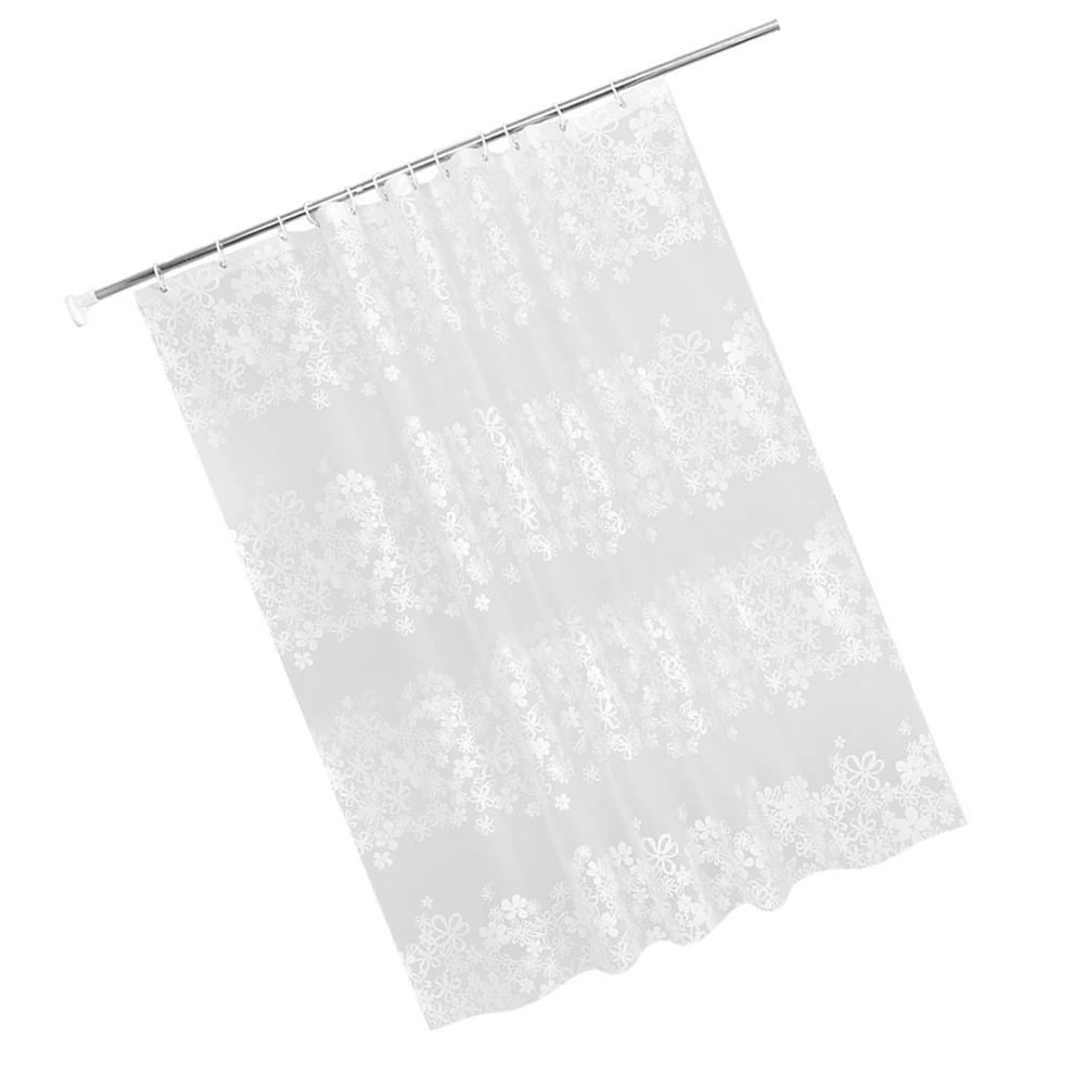 

Waterproof Shower Curtain Bathroom Curtains Thicken PEVA Bathing for Solid Color