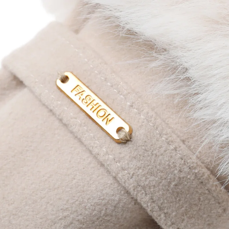 لطيف لينة صوف مبطن قفازات الشتاء الدافئة يندبروف الدفء الباردة واقية قفازات مقاوم للماء قفازات شاشة لمس الطقس البارد