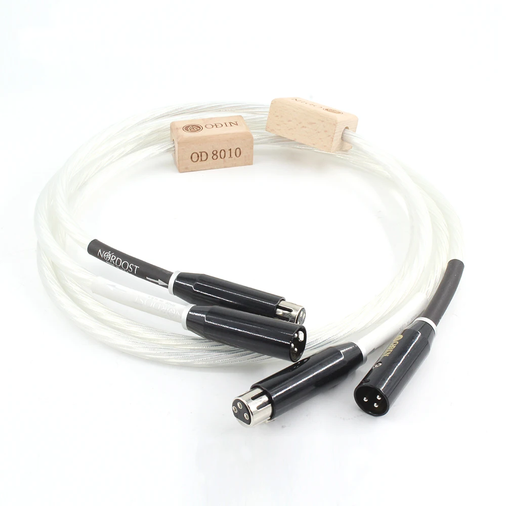 Imagem -02 - Nordost Odin Referência Áudio Xlr Cabo de Interconexão Hifi Audio Balance Cabo Banhado a Prata Xlr Plug Cabo Wi-fi