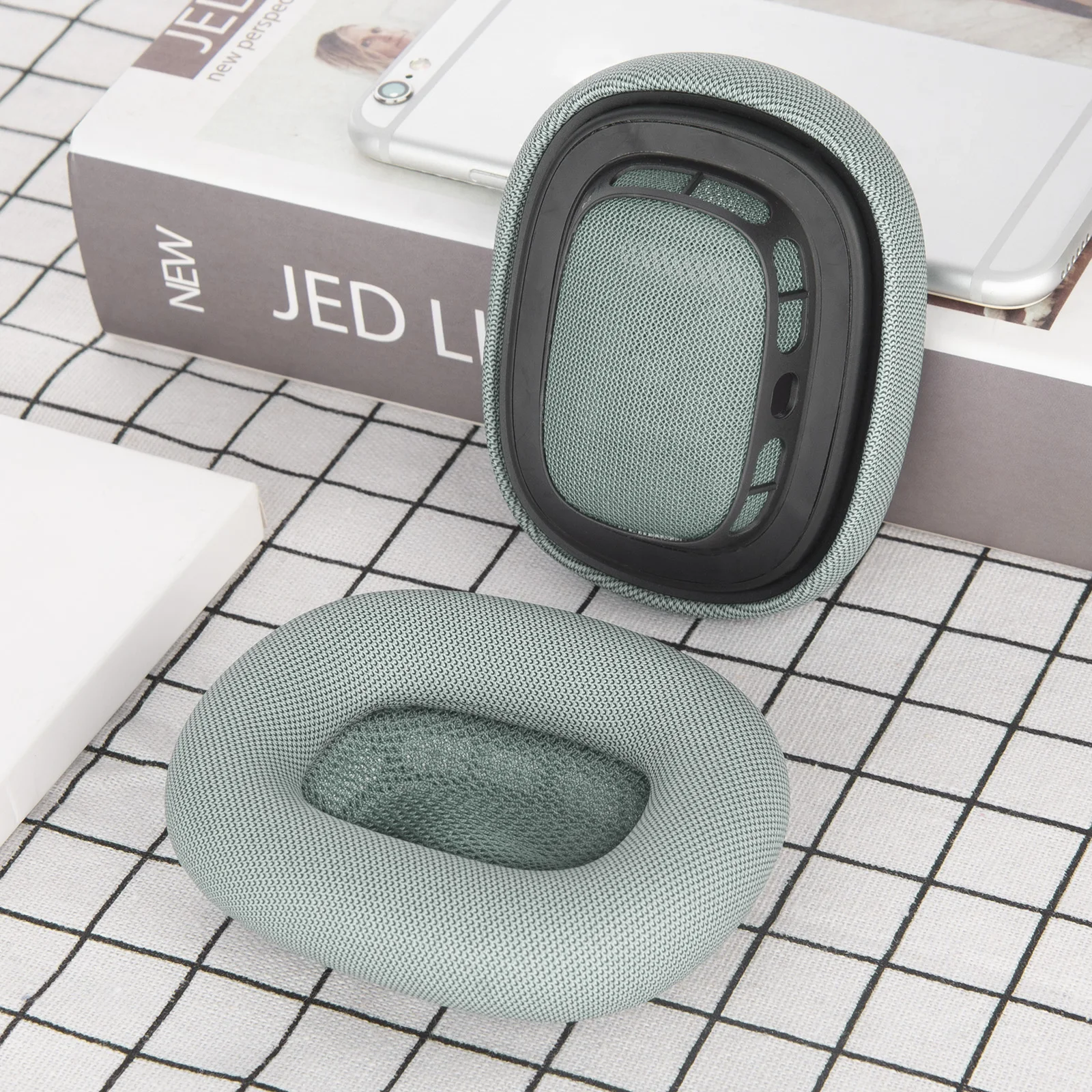 وسائد أذن بديلة من Geekria QuickFit لسماعات Airpods MAX وسائد أذن وسائد أذن لسماعات الرأس