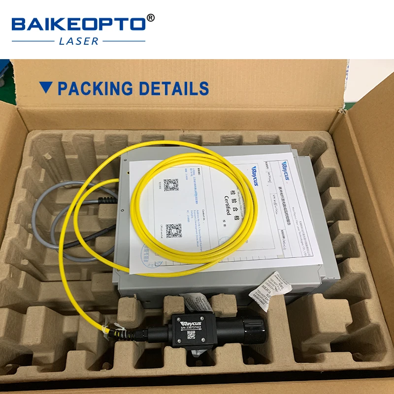 Draagbare Raycus RFL-P100QA 100W Q-switched pulsevezellaser