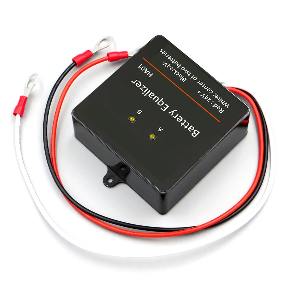 2S Battery Balancer for 24V Systems with Active Voltage Regulation and Reverse Polarity Protection for Multiple Battery Series