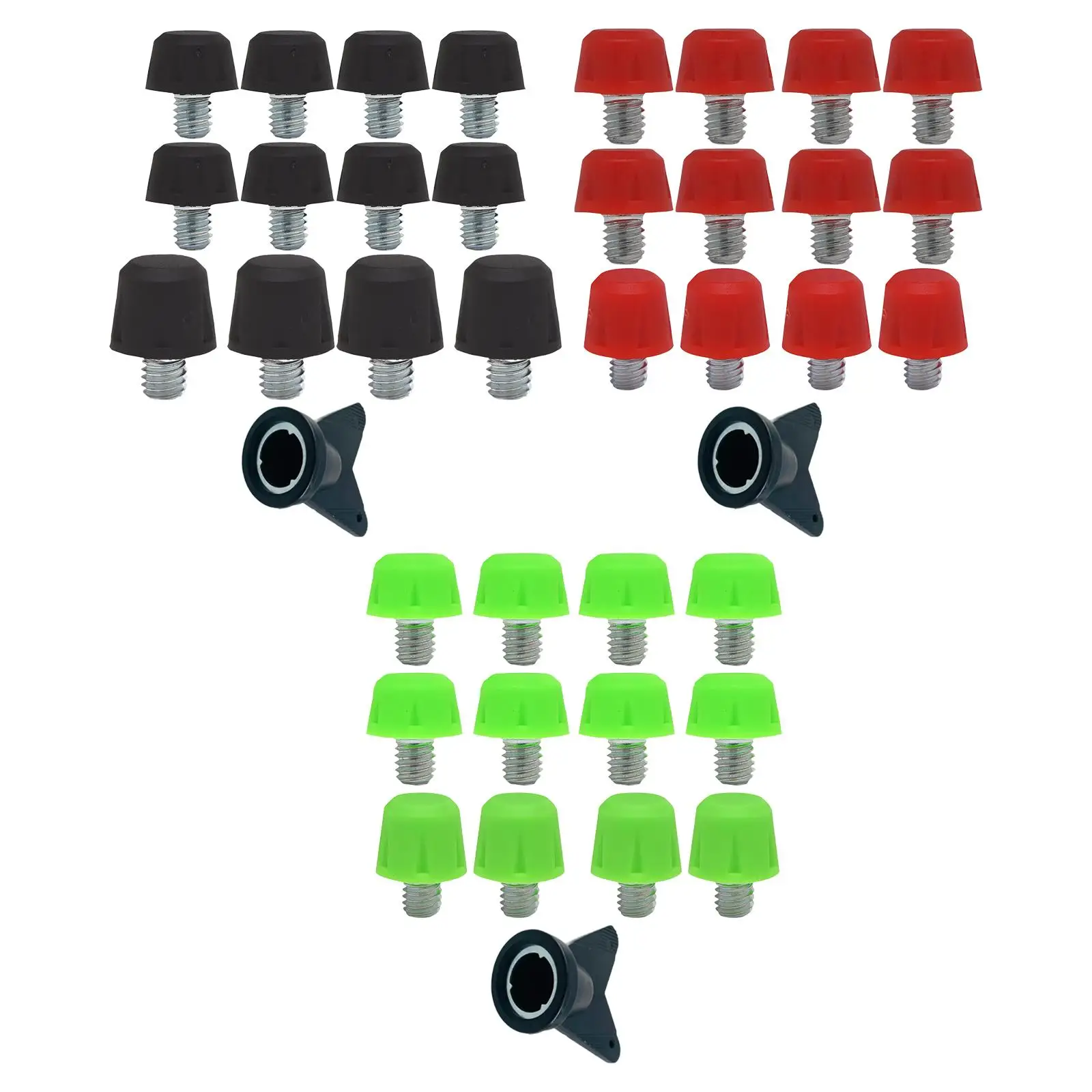 

12 шт. сменных шипов для футбольных бутс с ключом для замены, для занятий спортом в помещении и на улице