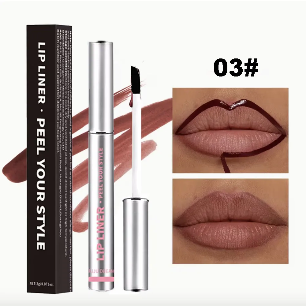 Waterdichte Lip Liner Peel Off Tattoo Lipgloss Waterdichte Langdurige Matte Lip Contour Afscheurbare Lippen Vlek Cosmetica