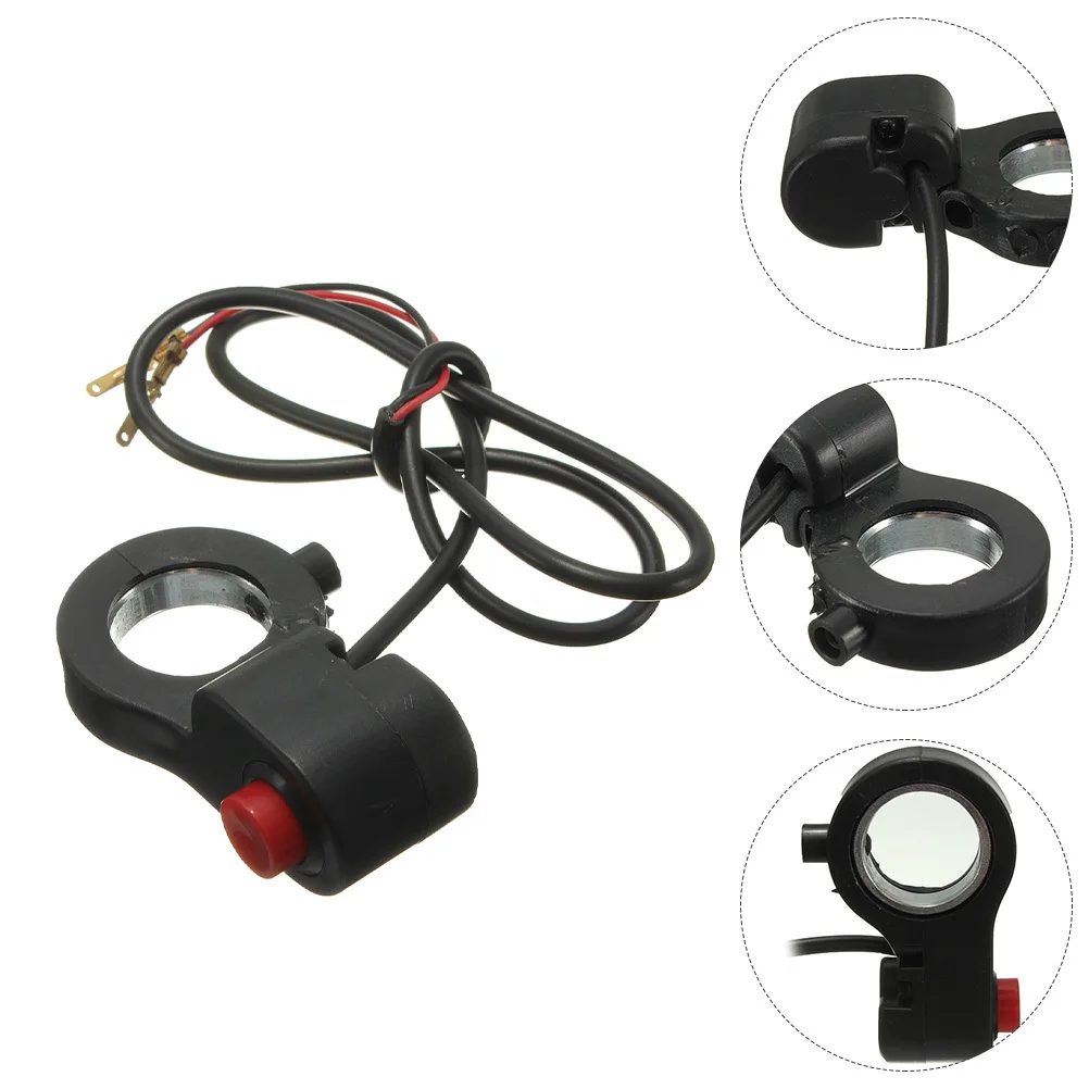 

Motorcycle Handlebar Horn Black 78 Inch Sturdy Classic Horn on Off Motorcycle Accessories Parts Handlebar Mount