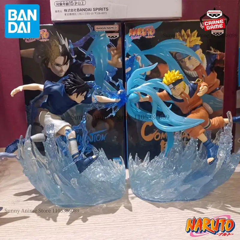 

Оригинальные фигурки Bandai Banpresto: Узумаки Наруто, Учиха Саске. Аниме-фигурки, мультяшные игрушки, подарки на праздники, модели.