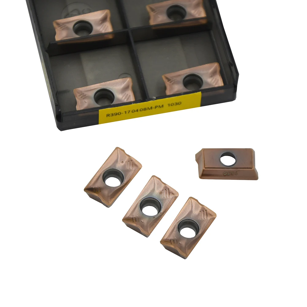 1 Box (10pcs) R390-170408M-PM1030  High-quality CNC Carbide Inserts