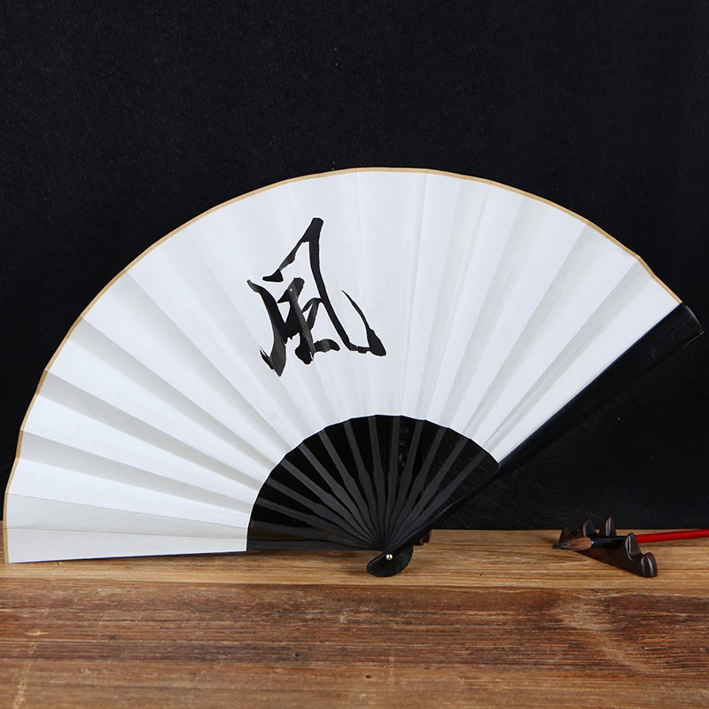 Chinese TV Series TGCF Tian Guan Ci Fu Hua Cheng Hexuan Shiqingxuan rice paper folding fan Antique Hanfu Accessories Fan