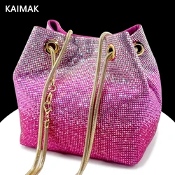 Bolsa de noite de diamante para senhoras, alta qualidade, brilhante, design italiano, festa de casamento, mais recente, luxo, 2021