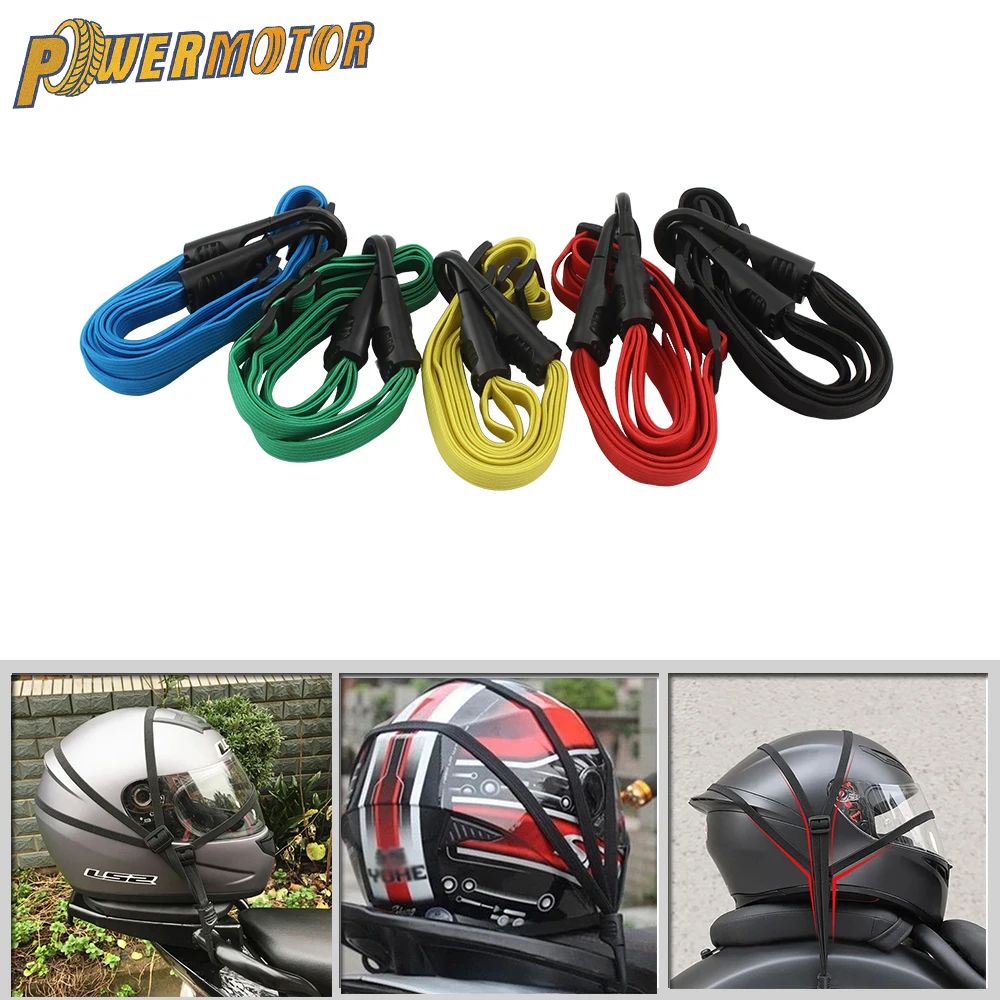 

Motorcycle Helmet Straps Holder Hooks Luggage Retractable Elastic Rope Fixed Strap Motos Helmet Luggage Net Accessories