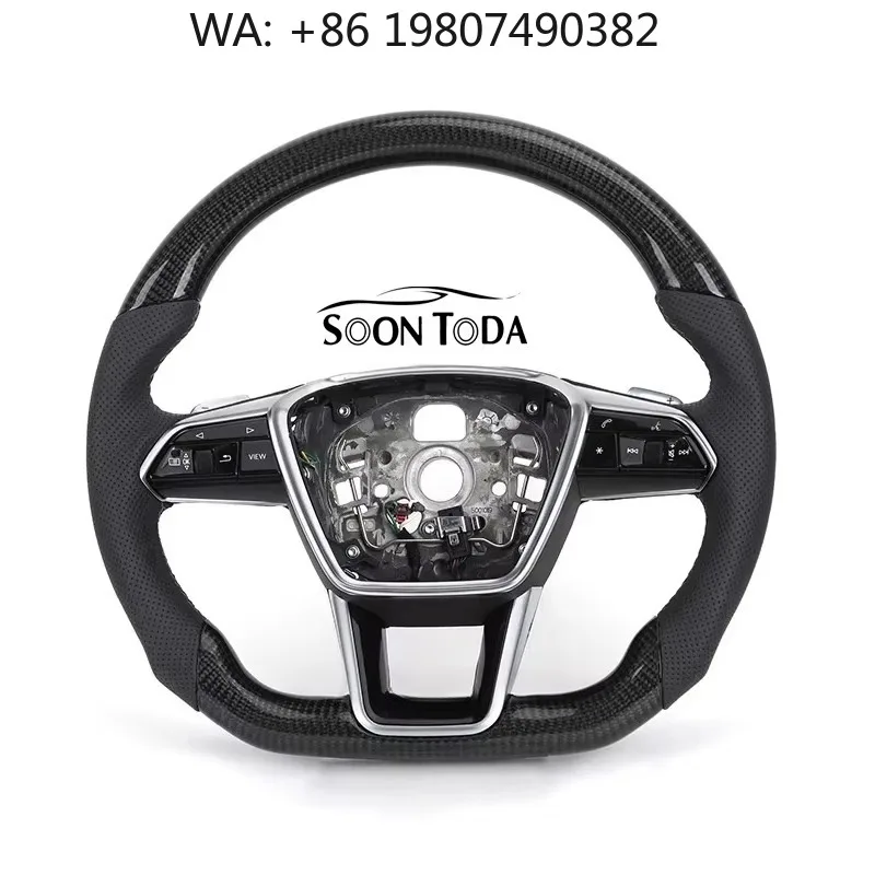 

Custom Carbon Fiber Leather Sport Steering Wheel Fit A3 A4 A5 A6 A7 S3 B9 S4 S5 B8 B9 RS3 RS5 RS7 Q5 Q7