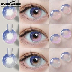 EYESHARE 1 Pair Colorcon Color Contact Lenses for Eyes Natural Brown Contacts Lenses Yearly Blue Eyes Lens Purple Colored Lens