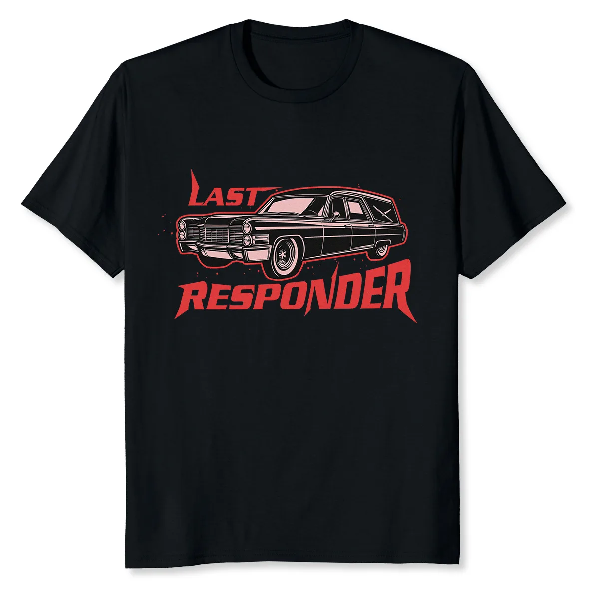 NEW LIMITED Last Responder Vintage Car Mortician T-Shirt