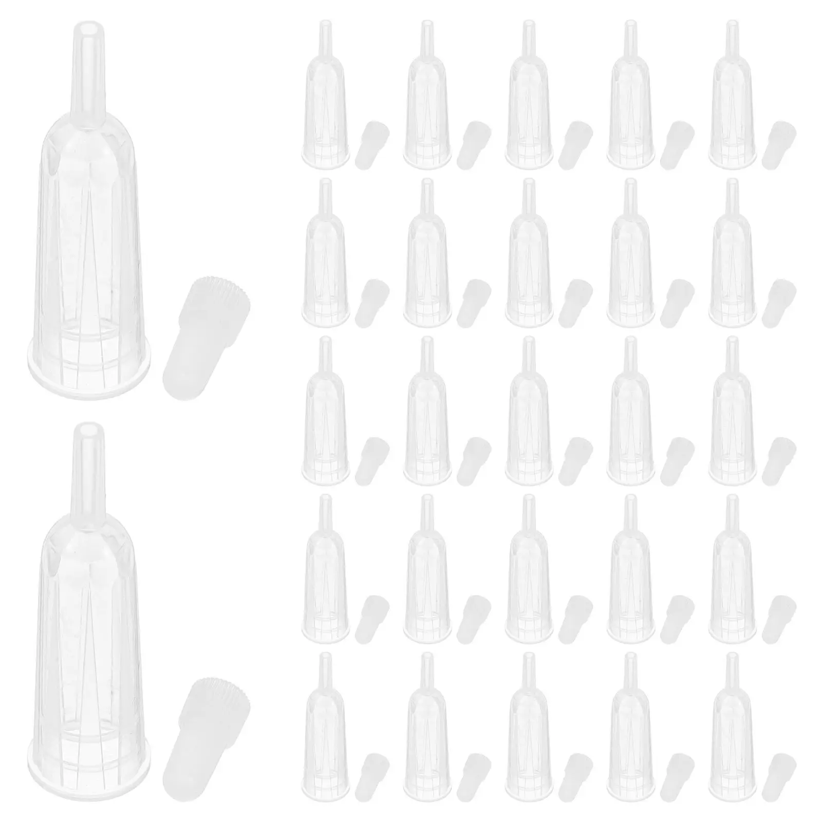 

50Pcs Ampule Bottle Tips Replacement Liquid Dispensing Mini Ampule Tips Bulk Small Precise Applicator for Finger Protection