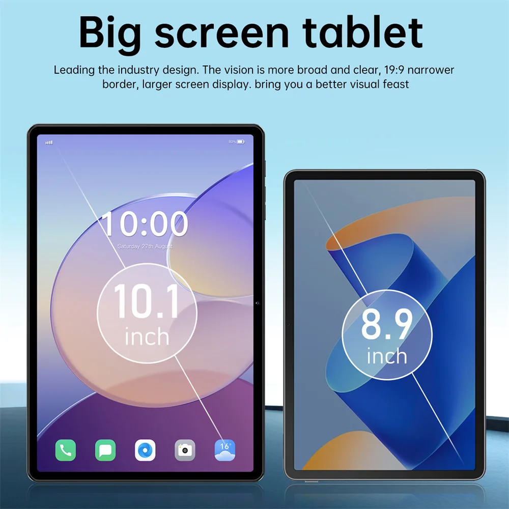 CHOTOG Tablet Pad 7s Pro Android 15 Tab PC 10.1 Inch 16+32MP Camera 5G Dual SIM Face Unlocked 10000mAh WIFI GPS Tablets For Children's Kids With Keyboard Laptop