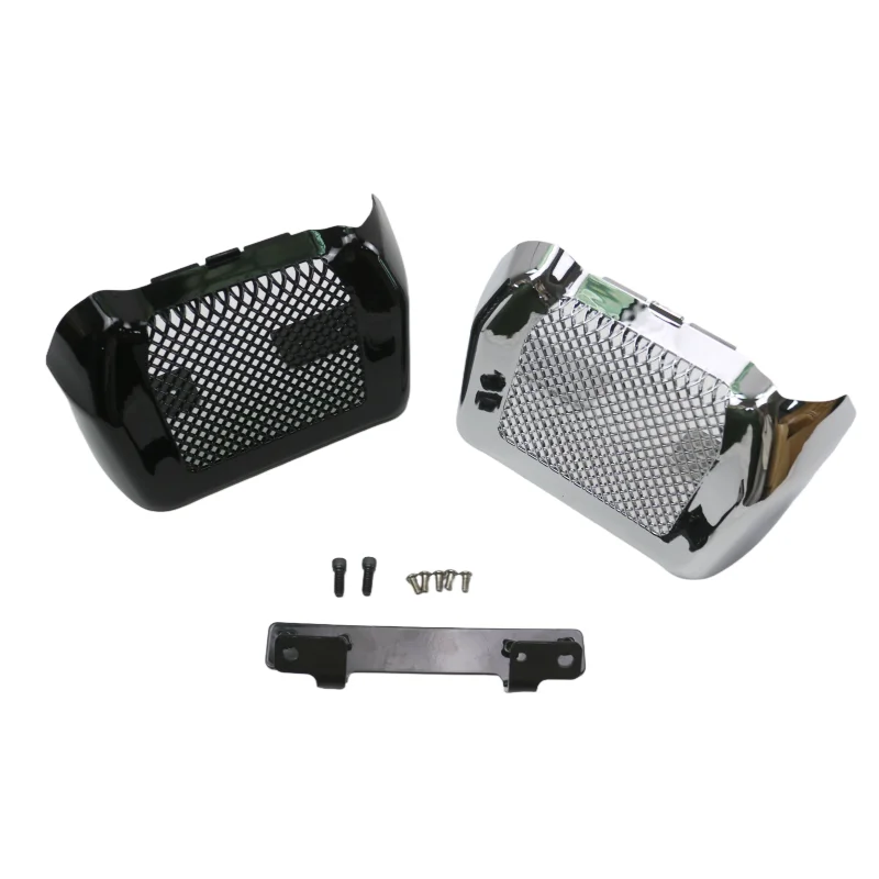 

Комплект чехлов для масляного радиатора мотоцикла с кронштейном, подходит для Harley Touring Road King Street Glide FLHXS FLTRX FLHR 2017-2022