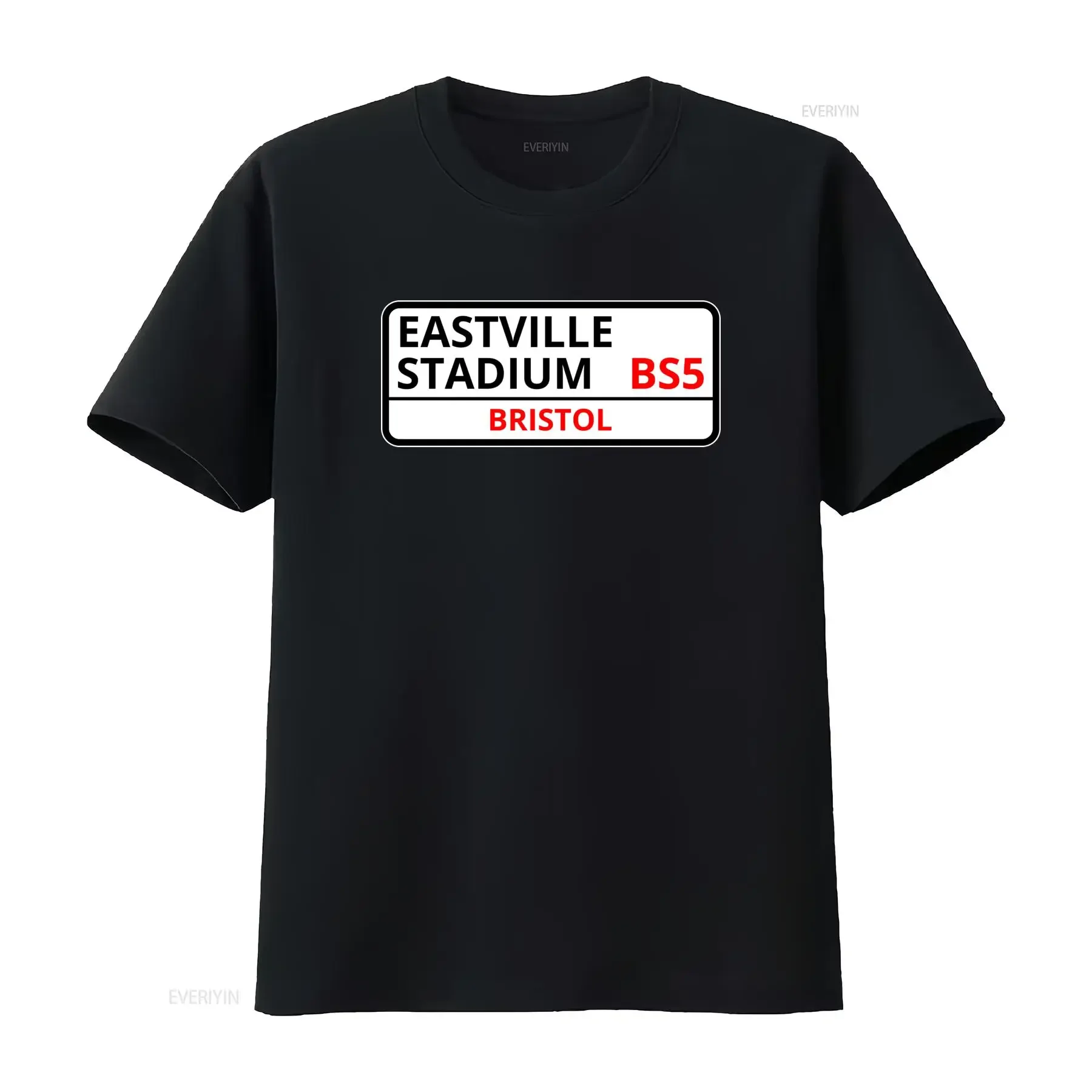 Bristol Rovers Eastville Stadium Street Sign Organic T Shirt for American Fans vintage Washed Comfortable Top For Everyday Wear