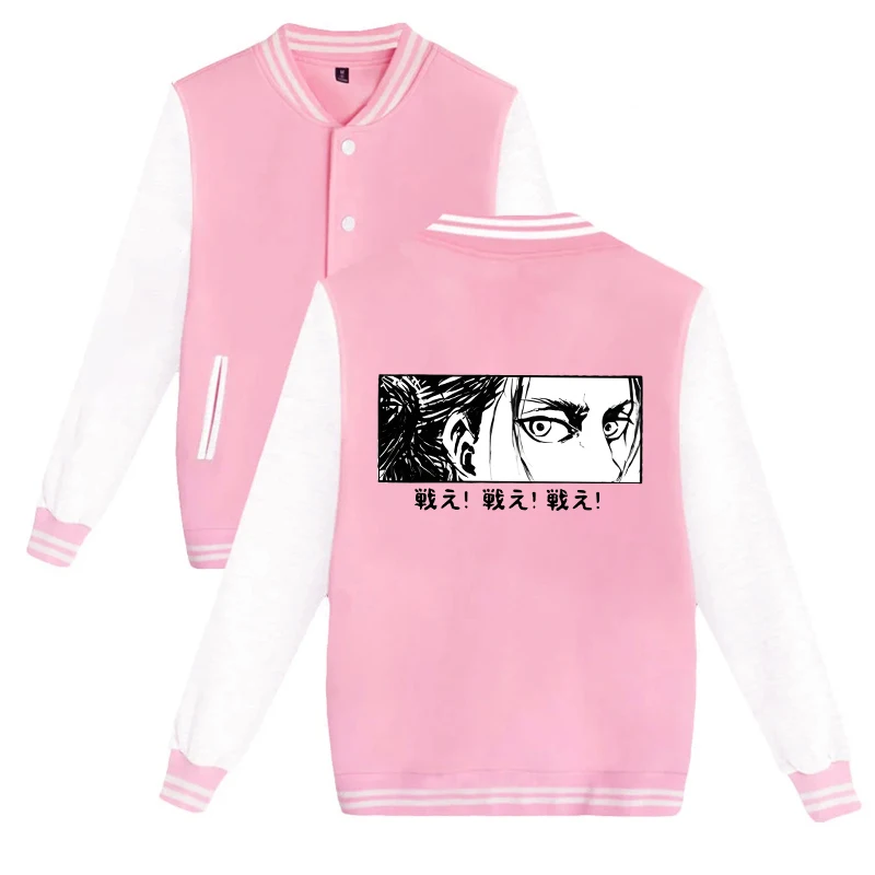 Jacket Coat Men Women Fashion Casual Baseball Jackets Autumn Winter Cartoon Baseball Uniform