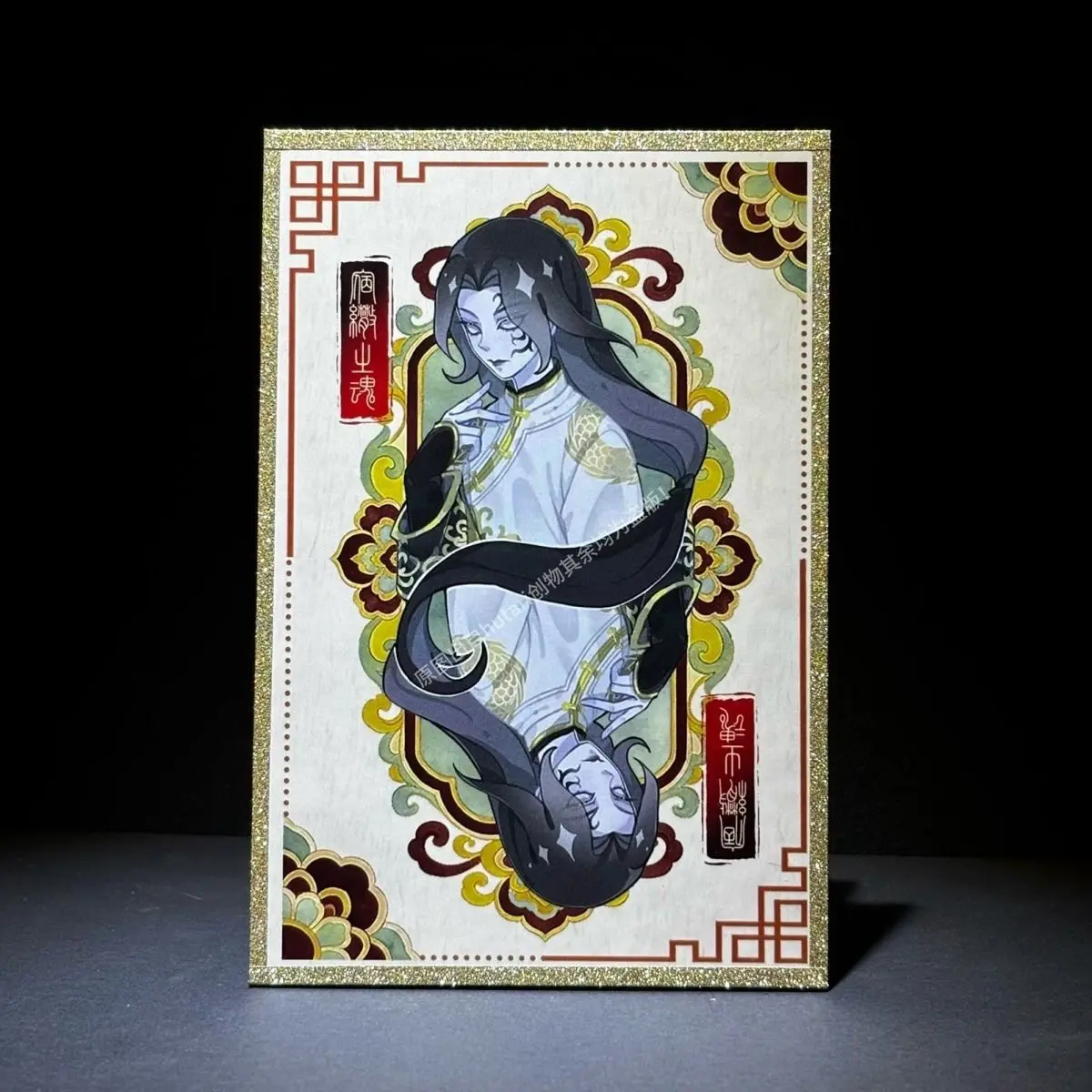 Game Identity V Wu Chang Xie Bi'an Anime Cosplay Color Paper Card Mascot Student Accessory Fans Gift Halloween 10x15cm