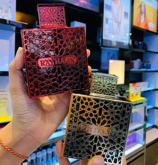 Perfume de alta gama de 100ml, rojo oscuro, eau de toilette en spray, con aroma fresco a madera y flores, duradero, con recibo.