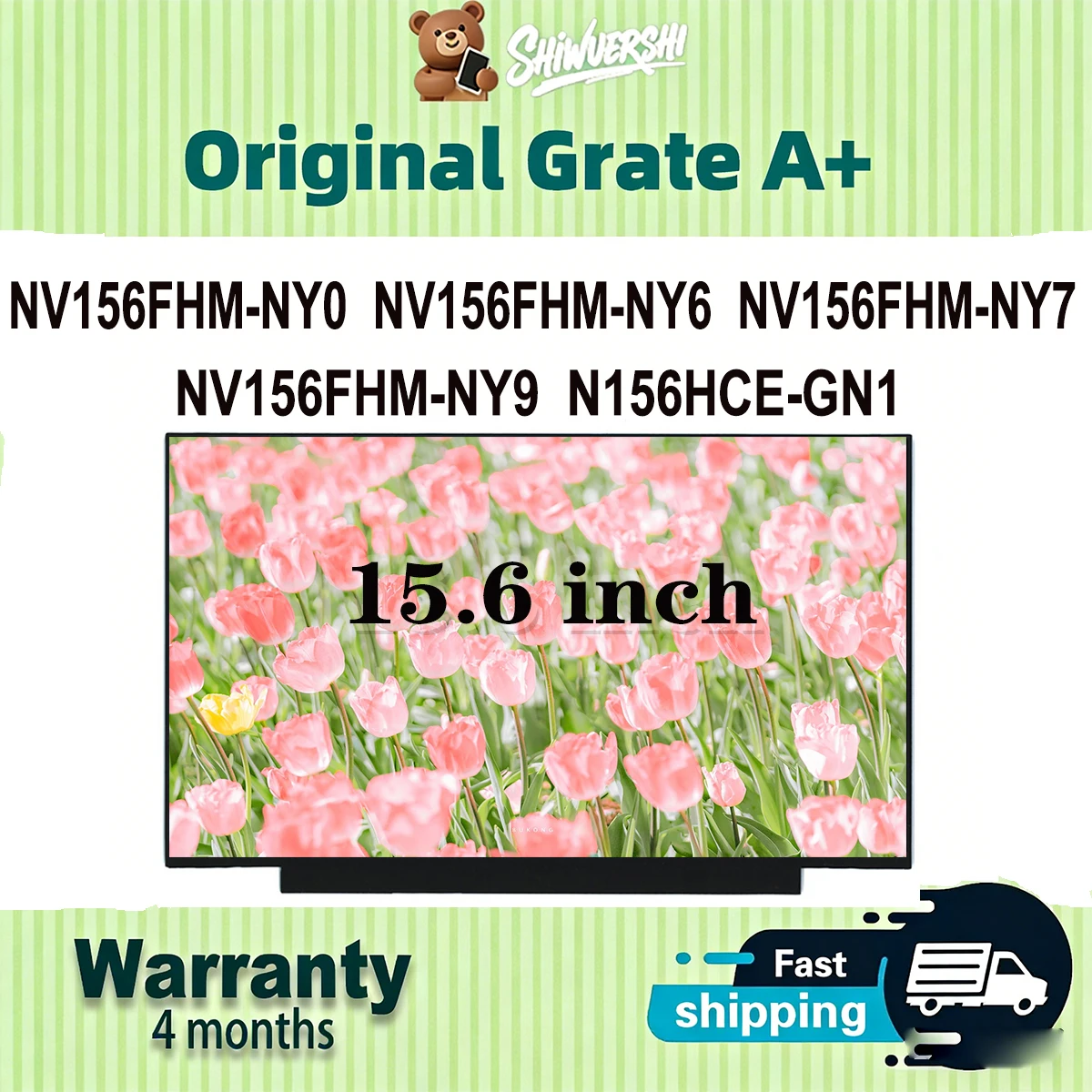 Оригинальный новый тонкий ЖК-экран для ноутбука A + 15,6 дюйма NV156FHM NY0 NV156FHM NY6 NV156FHM NY7 NV156FHM NY9 N156HCE GN1