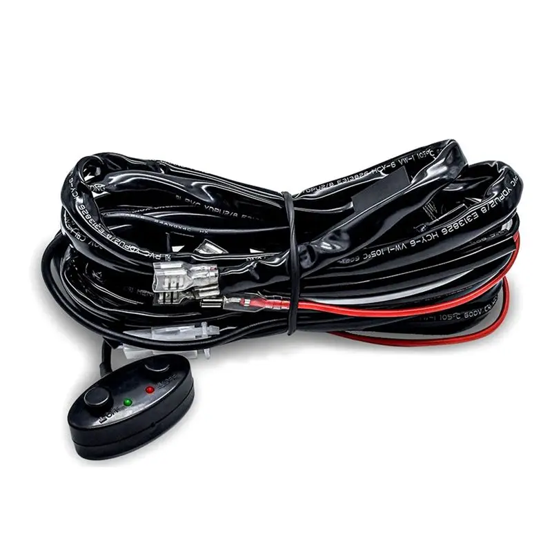 

AC54-Car Work Light Switch Light Bar Motorcycle Power Wiring Harness For Car Boat Truck 480W Cable Relay Wire