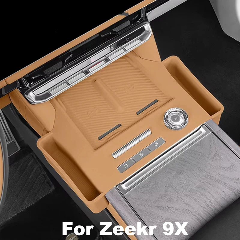 For Zeekr 9X 2025 2026 Central Control Button All-inclusive Silicone Scratch-proof Modified Protective Pad Accessories