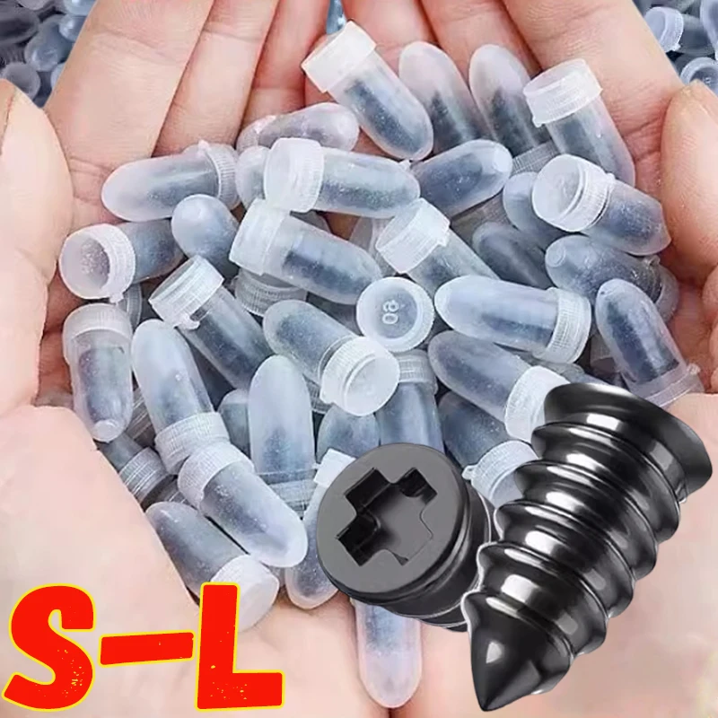 10-60pcs Car Motorcycle Vacuum Tyre Repair Nails Truck Scooter Bike UniversalTire Puncture Repair Rubber Metal Nails Accessories