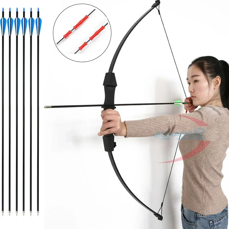 

Fitness Bow And Arrow,Bow And Arrow Outdoor Parent-child Archery Shooting Toy Equipment Shooting Bow & Arrow Set