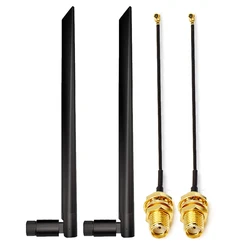 2pcs  433Mhz Antenna SMA Male Connector + 15cm I-P-E-X1 Cable Compatible with Meshtastic. LoRa, Helium Miner, Smart Home Control