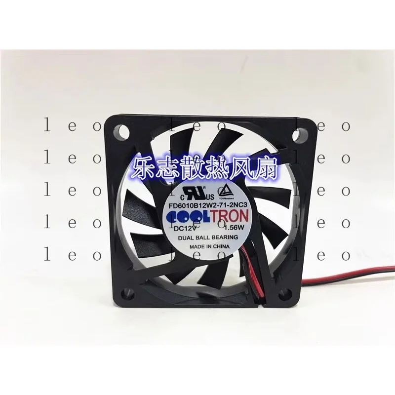AA  for  COOLTRON FD6010B12W2-71-2NC3 12V 1.56W 2-Wire Cooling Fan