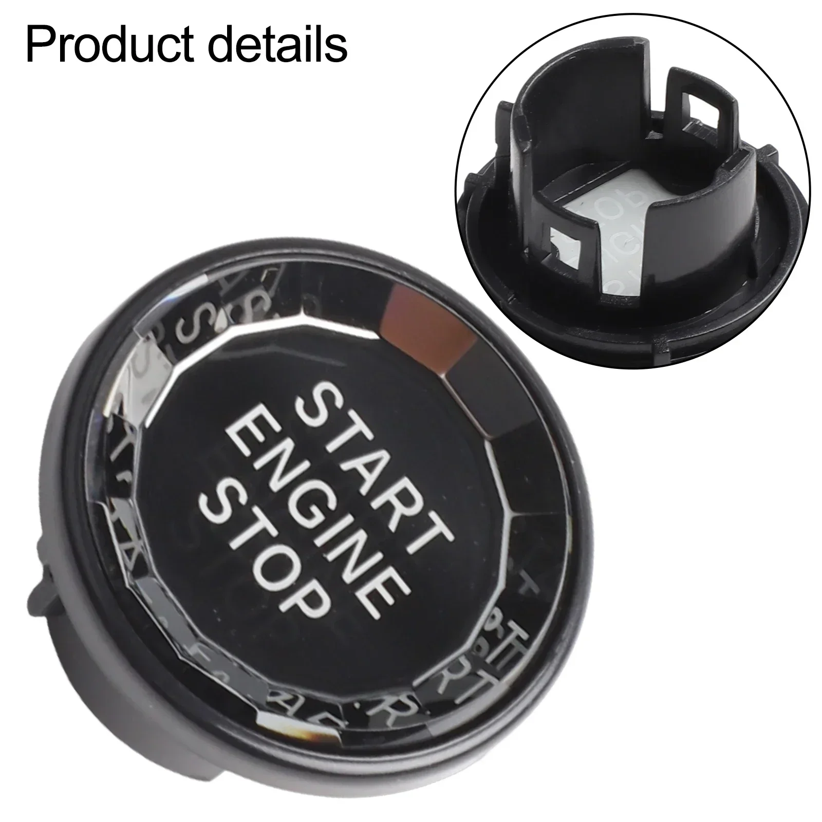 Engine Button Start Stop Engine Switch Button For Jaguar XF XE For F-Pace 2016-2019 Key Decor Cover Sticker DIY Car Decoration