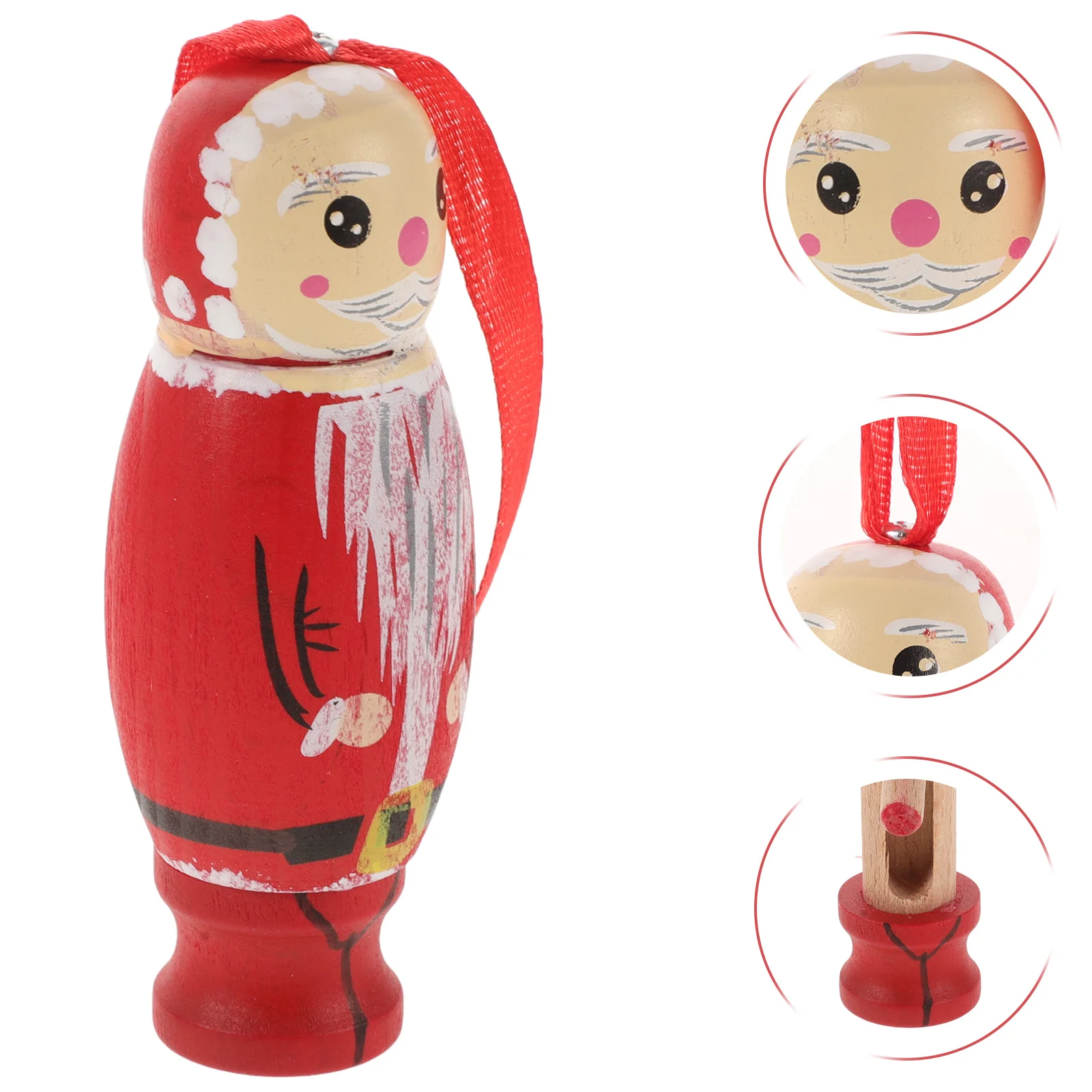 

Wooden Santa Claus Ornaments Xmas Tree Hanging Decorations Christmas Party Home Hotel Restaurant Coffee Shop Decor